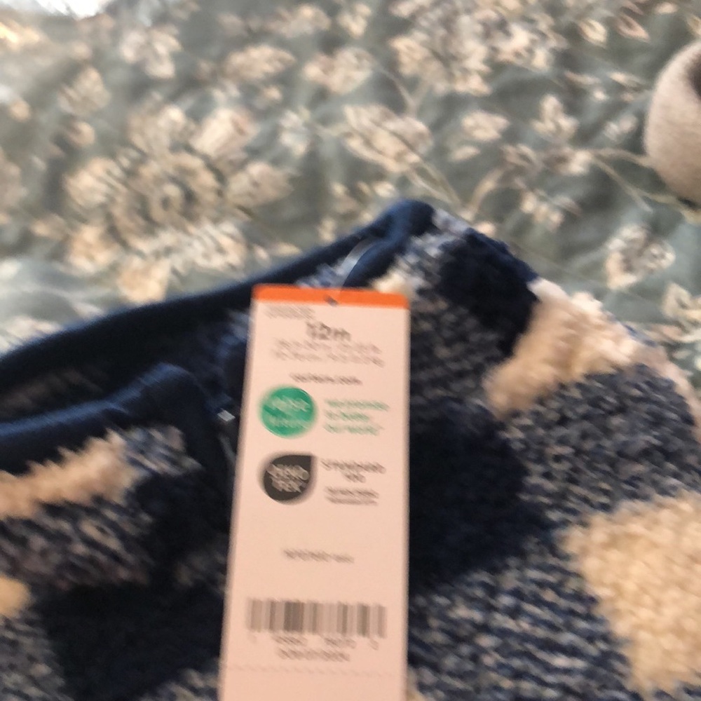 NWT Carter’s 12M Zip Up 1- Piece Jumpsuit - Picture 5 of 5